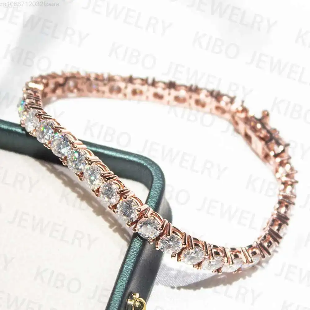4mm Shiny Hip Hop Jewelry Iced Out 10k Real Solid Gold Chain Round Cut Lab Grown Diamond Chain Tennis Bracelet
4mm Shiny Hip Hop Jewelry Iced Out 10k Real Solid Gold Chain Round Cut Lab Grown Diamond Chain Tennis Bracelet