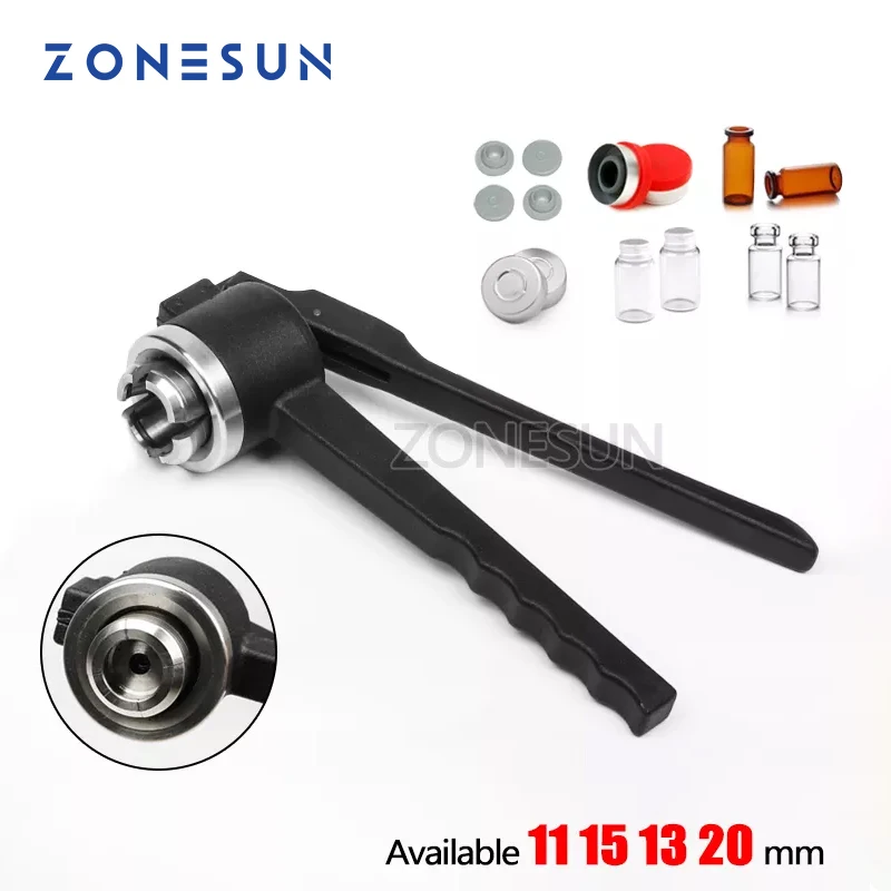 ZONESUN Manual Vial crimper Capping Sealing Machine capping for Use with 20 mm
ZONESUN Manual Vial crimper Capping Sealing Machine capping for Use with 20 mm