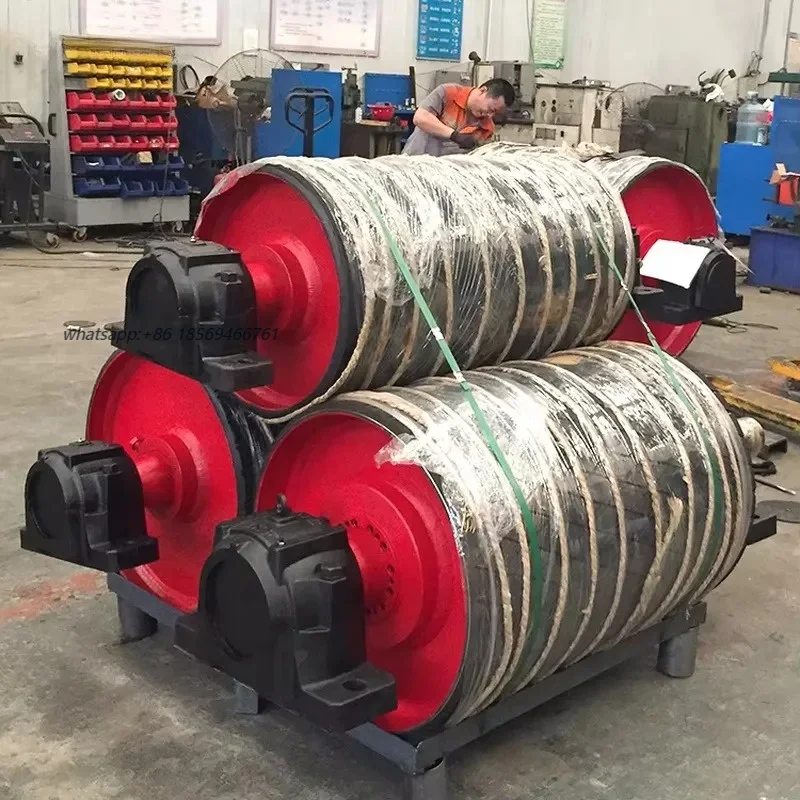 2026 High Quality Steel Iron Coal Mining Belt Conveyor Rubber Coated Guide Bend Pulley Roller Redirection Drum
2026 High Quality Steel Iron Coal Mining Belt Conveyor Rubber Coated Guide Bend Pulley Roller Redirection Drum