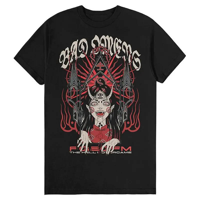 Bad Omens Band Metal Core Rock Американский Ретро Повседневный Свободный Принт Мужская и Женская Летняя Одежда Футболка С Коротким Рукавом
Bad Omens Band Metal Core Rock Американский Ретро Повседневный Свободный Принт Мужская и Женская Летняя Одежда Футболка С Коротким Рукавом