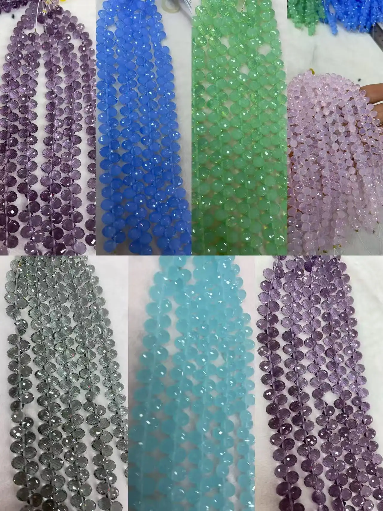 Кварцит, капля воды, 5x7 мм, огранка, для ювелирных изделий, длина 20 см, примерно 48 граней
Кварцит, капля воды, 5x7 мм, огранка, для ювелирных изделий, длина 20 см, примерно 48 граней