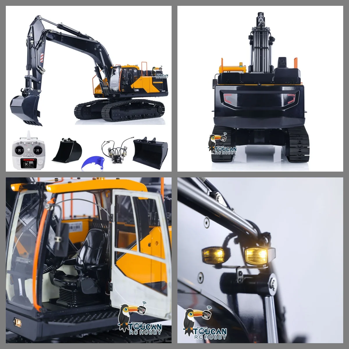 Toys 1:14 EC380 Metal RC Hydraulic Excavator Tracked Electric Remote Control Digger Painted Finished Trucks Cars Vehicle Model
Toys 1:14 EC380 Metal RC Hydraulic Excavator Tracked Electric Remote Control Digger Painted Finished Trucks Cars Vehicle Model
