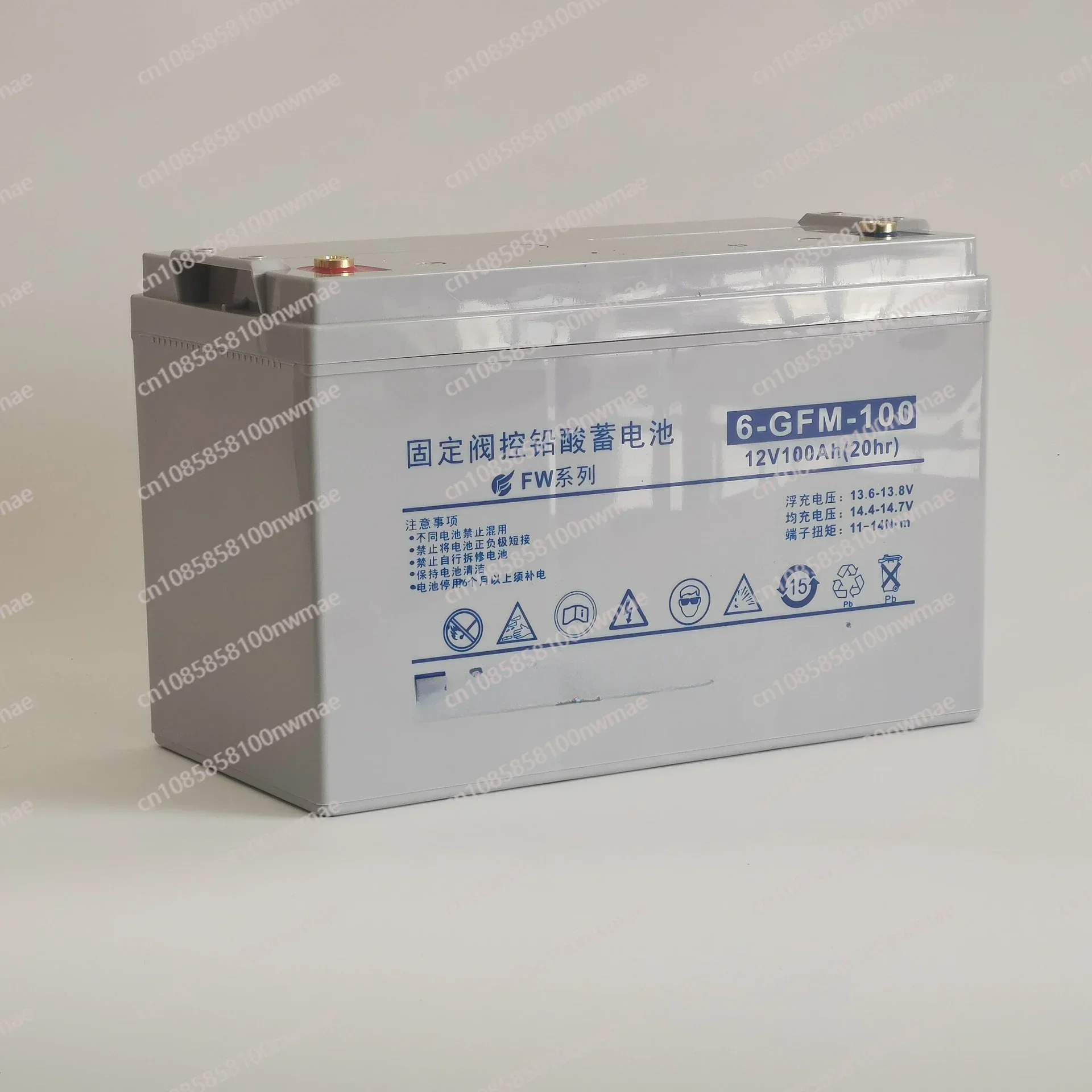 Аккумулятор 6-GFM-100 Свинцово-кислотный аккумулятор без обслуживания 12V100AH Солнечная связь ИБП EPS
Аккумулятор 6-GFM-100 Свинцово-кислотный аккумулятор без обслуживания 12V100AH Солнечная связь ИБП EPS
