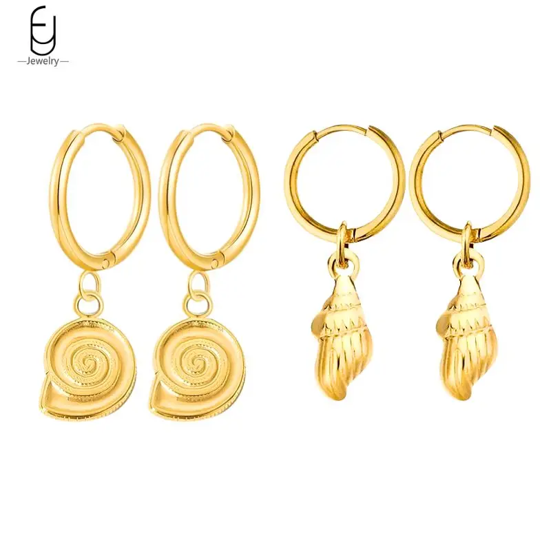 925 Sterling Silver Needle Vintage Conch/Shell Pendant Earrings Women's Luxury Hoop Earrings Marine Elements Jewelry Accessories
925 Sterling Silver Needle Vintage Conch/Shell Pendant Earrings Women's Luxury Hoop Earrings Marine Elements Jewelry Accessories