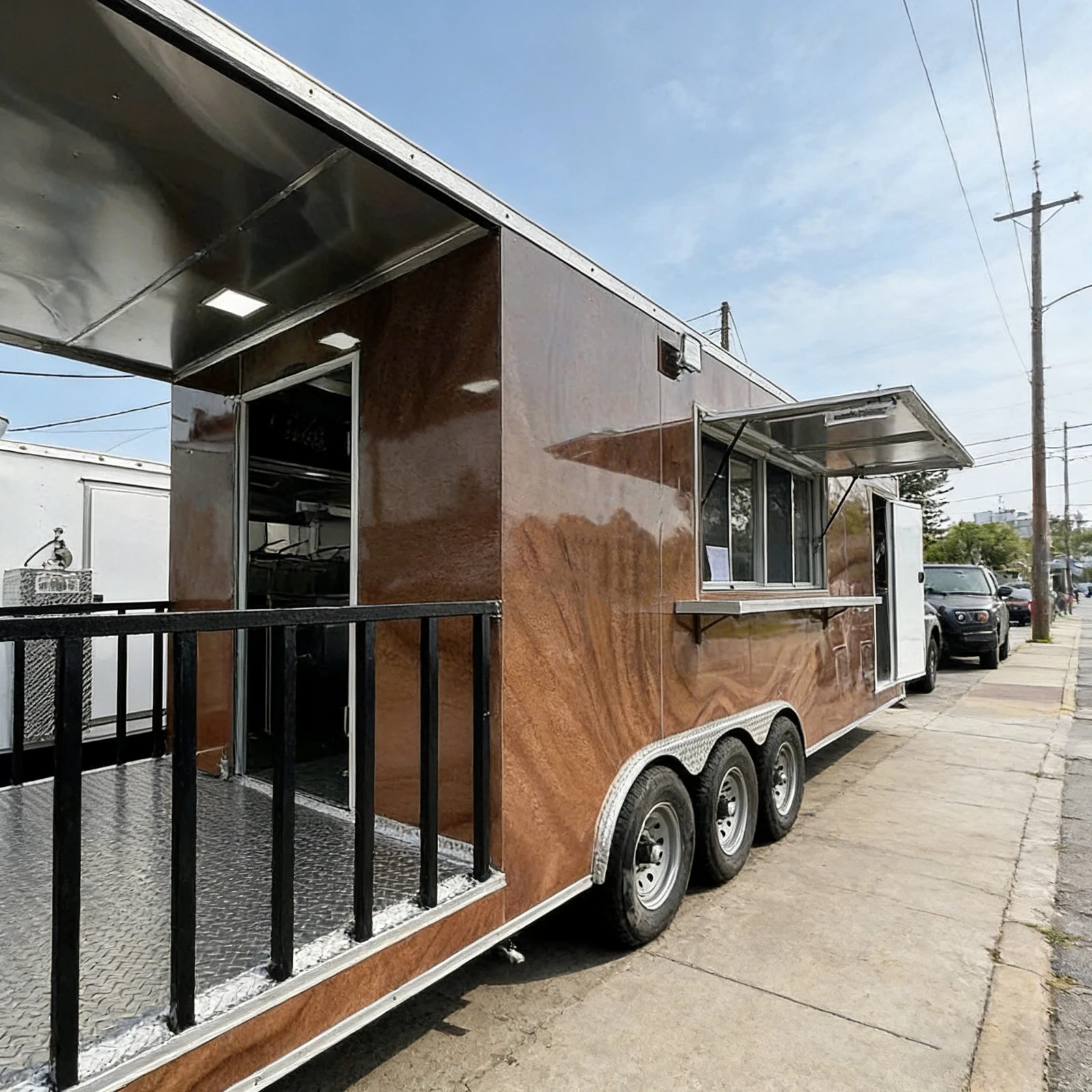 Мобильный квадратный фудтрак, полностью оборудованный фургон для быстрого питания, портативная кухня с кухонным оборудованием для продажи, тележка для уличной еды
Мобильный квадратный фудтрак, полностью оборудованный фургон для быстрого питания, портативная кухня с кухонным оборудованием для продажи, тележка для уличной еды