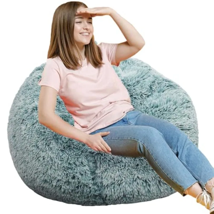 Fluffy Bean Bag Chair 3Feet Round Memory Foam Filled Bean Bag for Teens and Ultra Soft Faux Fur Fabric Bean Bag Chairs for Play
Fluffy Bean Bag Chair 3Feet Round Memory Foam Filled Bean Bag for Teens and Ultra Soft Faux Fur Fabric Bean Bag Chairs for Play