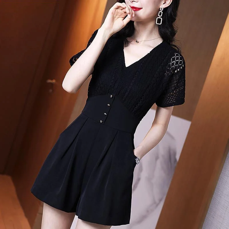 Women's Summer Clothes New Small Sexy Bodysuit Casual Fashion Shorts For Outfit High Waist Jumpsuit Set Women Ladies Clothing
Women's Summer Clothes New Small Sexy Bodysuit Casual Fashion Shorts For Outfit High Waist Jumpsuit Set Women Ladies Clothing