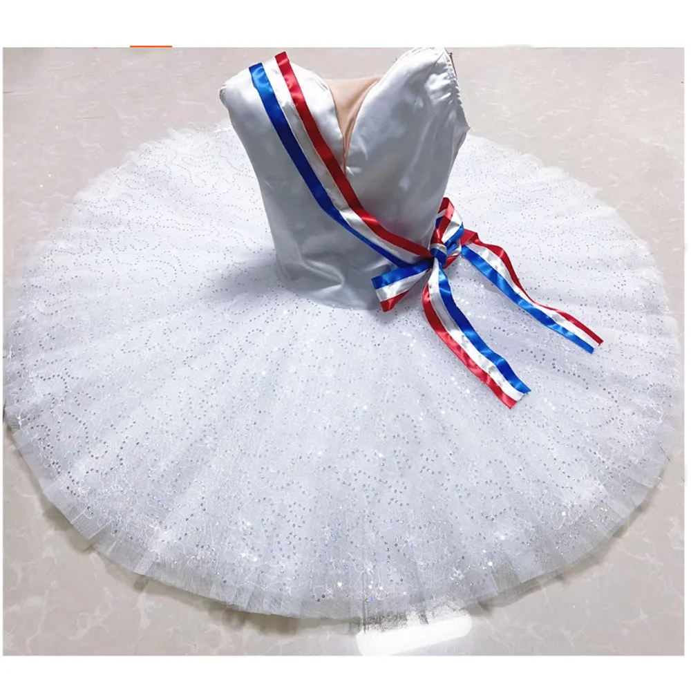 Good Quality White Flames of Paris Ballet Tutu Dress Glitter Skirt Tulle For Stage Custom Made
Good Quality White Flames of Paris Ballet Tutu Dress Glitter Skirt Tulle For Stage Custom Made