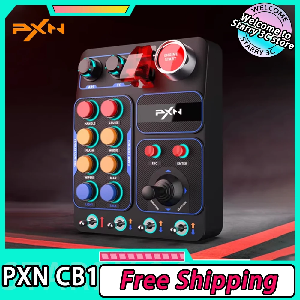 PXN CB1 Racing Simulator Центральный блок управления Многофункциональный блок управления ключом RGB для EURO Truck Simulator Racing Game Настроить
PXN CB1 Racing Simulator Центральный блок управления Многофункциональный блок управления ключом RGB для EURO Truck Simulator Racing Game Настроить