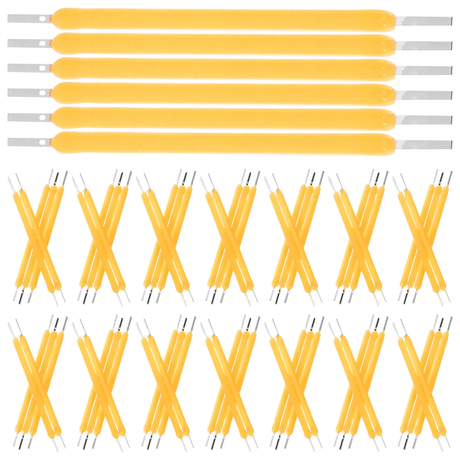 100Pcs LED Filament Warm Light Hard Filament 38Mm Bulb Parts Lamp Accessories Soft Cozy Lighting Replacement Hard Lamp Parts
100Pcs LED Filament Warm Light Hard Filament 38Mm Bulb Parts Lamp Accessories Soft Cozy Lighting Replacement Hard Lamp Parts