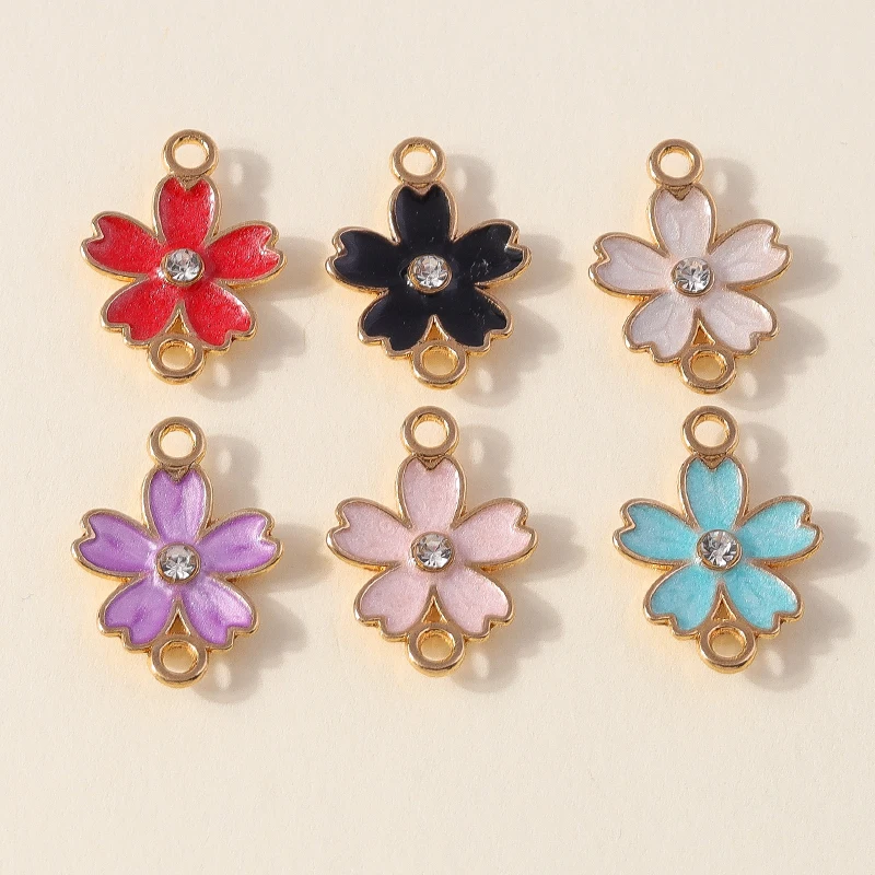 20pcs 13x19mm Cute Enamel Flower Charms Connectors for Jewelry Making DIY Necklaces Bracelets Handmade Crafts Accessories
20pcs 13x19mm Cute Enamel Flower Charms Connectors for Jewelry Making DIY Necklaces Bracelets Handmade Crafts Accessories