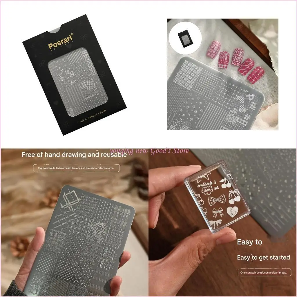 57QA Stylish Patterns Art Stamping Plate Stainless Steel Tool For Nail Decoration Professional Manicure Accessory
57QA Stylish Patterns Art Stamping Plate Stainless Steel Tool For Nail Decoration Professional Manicure Accessory