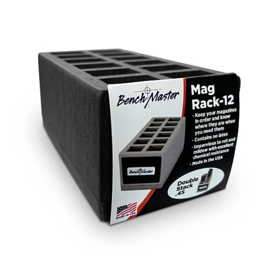 Двухсторонняя стойка для журналов BenchMaster.45 калибра вмещает до 12 журналов, органайзер для оружия, стойка для оружия и безопасные аксессуары для хранения
Двухсторонняя стойка для журналов BenchMaster.45 калибра вмещает до 12 журналов, органайзер для оружия, стойка для оружия и безопасные аксессуары для хранения