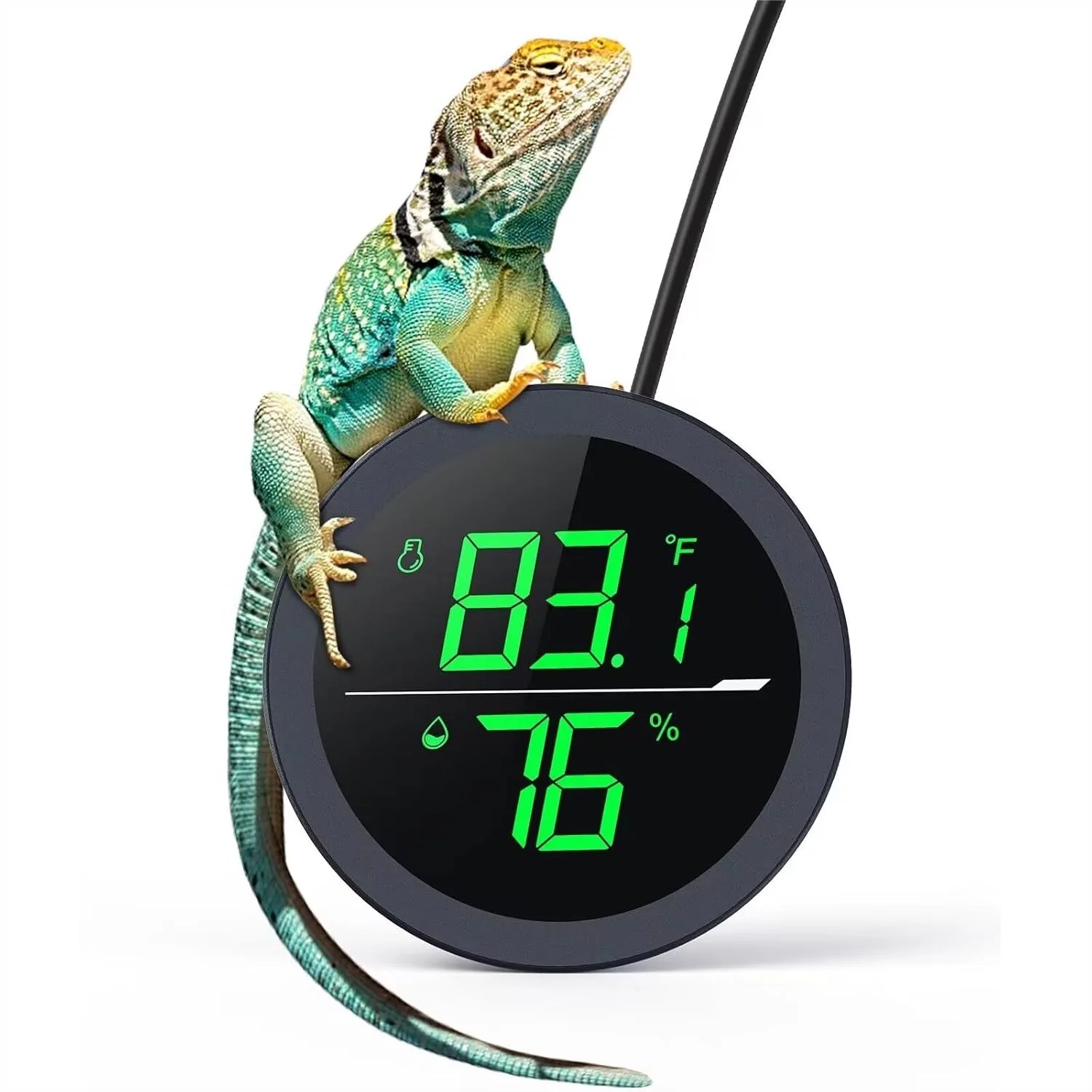 LED Digital Reptile Thermometer Humidity Gauge for Snake Tank Accessories - USB Power
LED Digital Reptile Thermometer Humidity Gauge for Snake Tank Accessories - USB Power