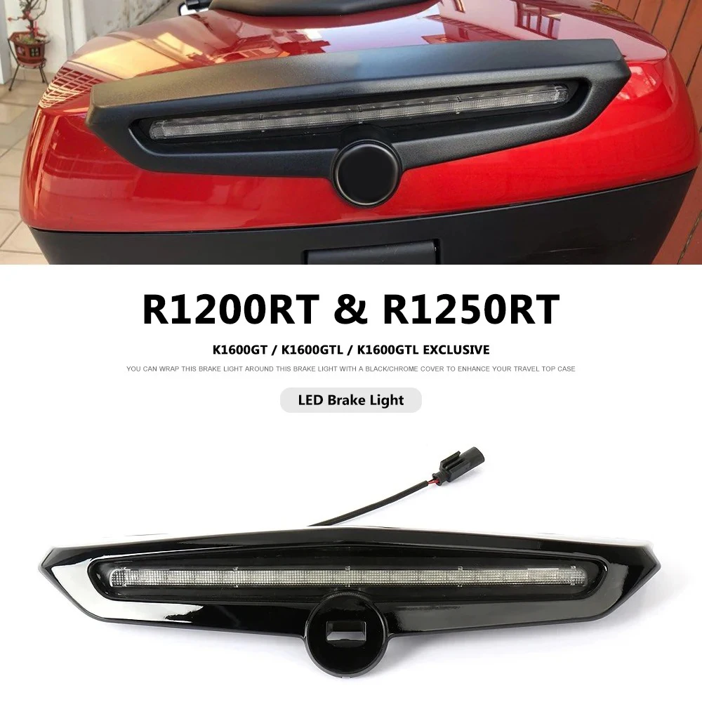 Motorcycle Accessories LED Brake Light Top Case Cover 49L Black Chrome For BMW R1200RT R1250RT K1600GT K1600GTL Exclusive
Motorcycle Accessories LED Brake Light Top Case Cover 49L Black Chrome For BMW R1200RT R1250RT K1600GT K1600GTL Exclusive