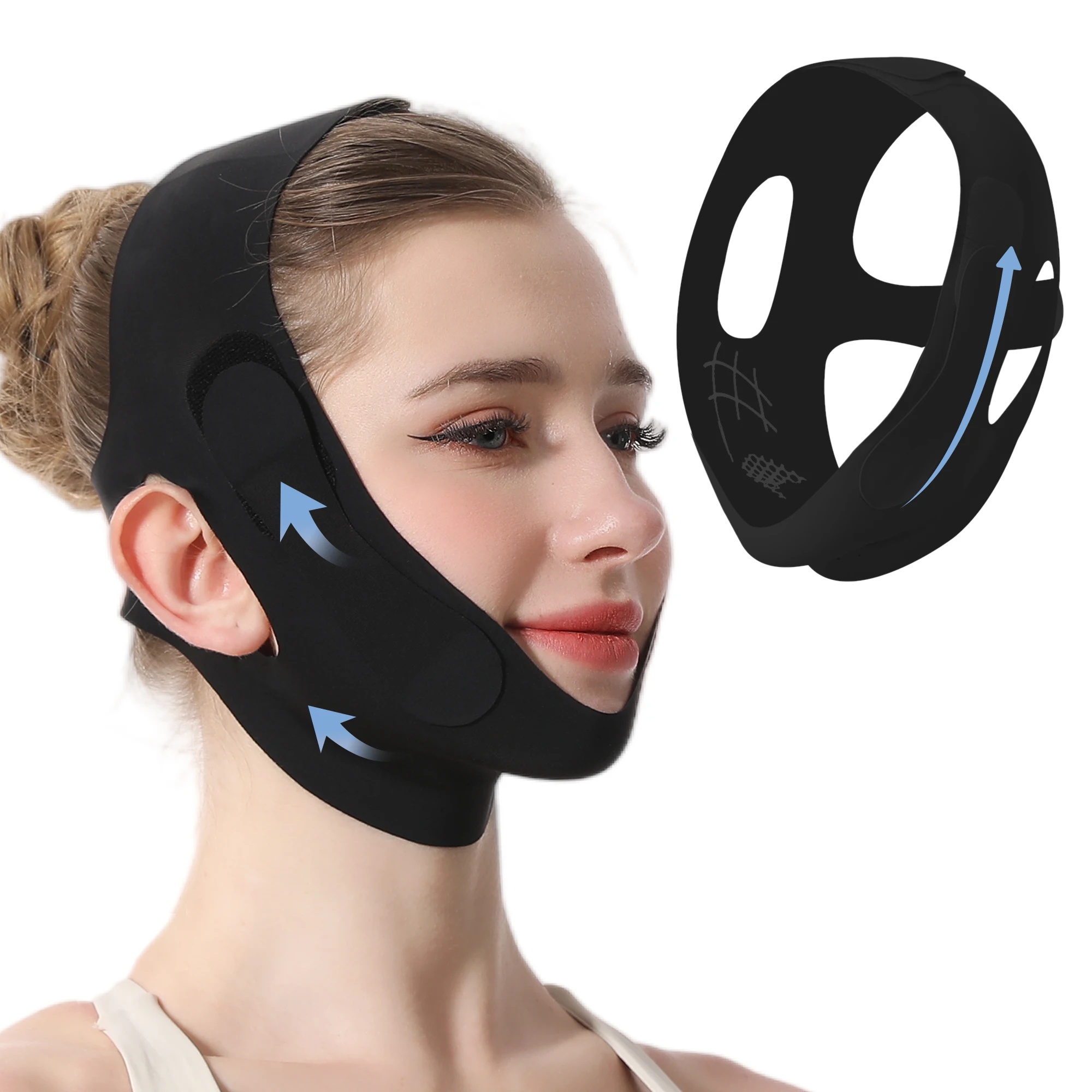 Chin Cheek Slimming Bandage with Graphene,Reusable Adjustable V Shaper V Line Lifting Mask,Face Lifting Chin Strap for Snoring
Chin Cheek Slimming Bandage with Graphene,Reusable Adjustable V Shaper V Line Lifting Mask,Face Lifting Chin Strap for Snoring