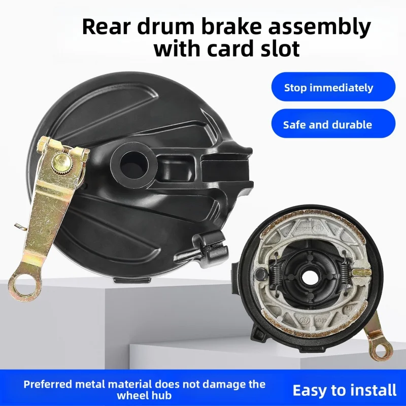 Electric scooter 110 right brake drum assembly, rear wheel brake of the electric vehicle, slot-type brake drum cover
Electric scooter 110 right brake drum assembly, rear wheel brake of the electric vehicle, slot-type brake drum cover