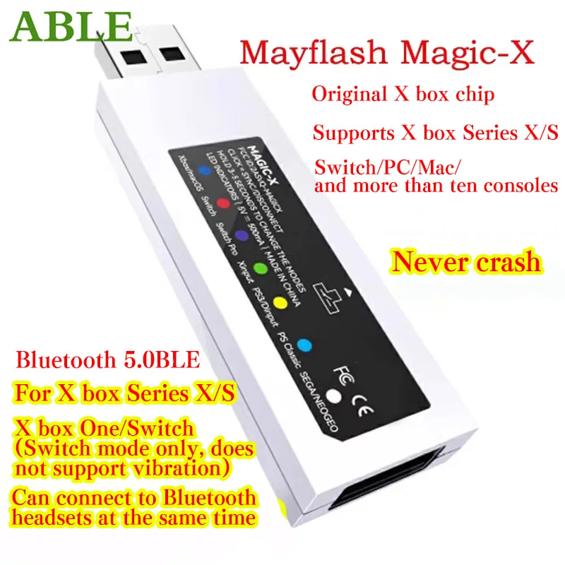 Беспроводной USB-адаптер Mayflash MAGIC-X для PS5 DualSense для PS4, геймпада для Xbox Series X | S Консоль
Беспроводной USB-адаптер Mayflash MAGIC-X для PS5 DualSense для PS4, геймпада для Xbox Series X | S Консоль