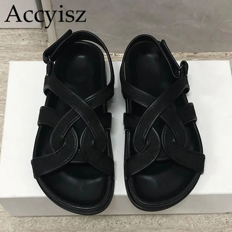 Summer Flat Canvas Casual Sandals Women's Open Toe Mixed Color Sandalias Thick Bottom Buckle Strap Outdoor Holiday Beach Shoes
Summer Flat Canvas Casual Sandals Women's Open Toe Mixed Color Sandalias Thick Bottom Buckle Strap Outdoor Holiday Beach Shoes