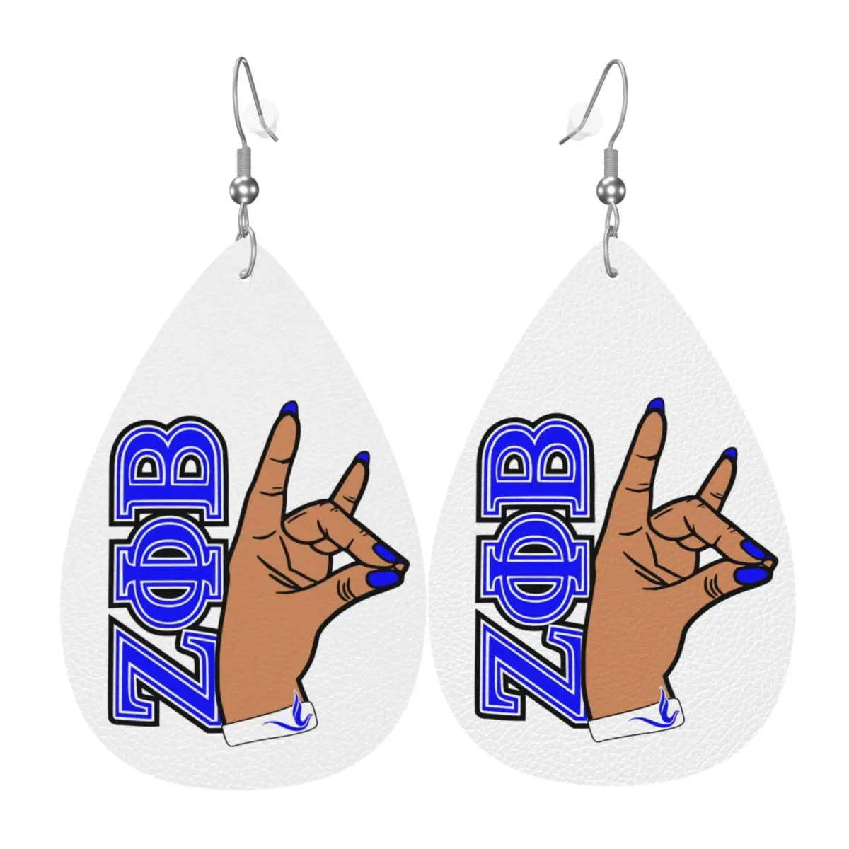 Кожаные серьги Zeta Phi Beta ZOB на заказ для женщин, висячие серьги, ювелирные аксессуары
Кожаные серьги Zeta Phi Beta ZOB на заказ для женщин, висячие серьги, ювелирные аксессуары