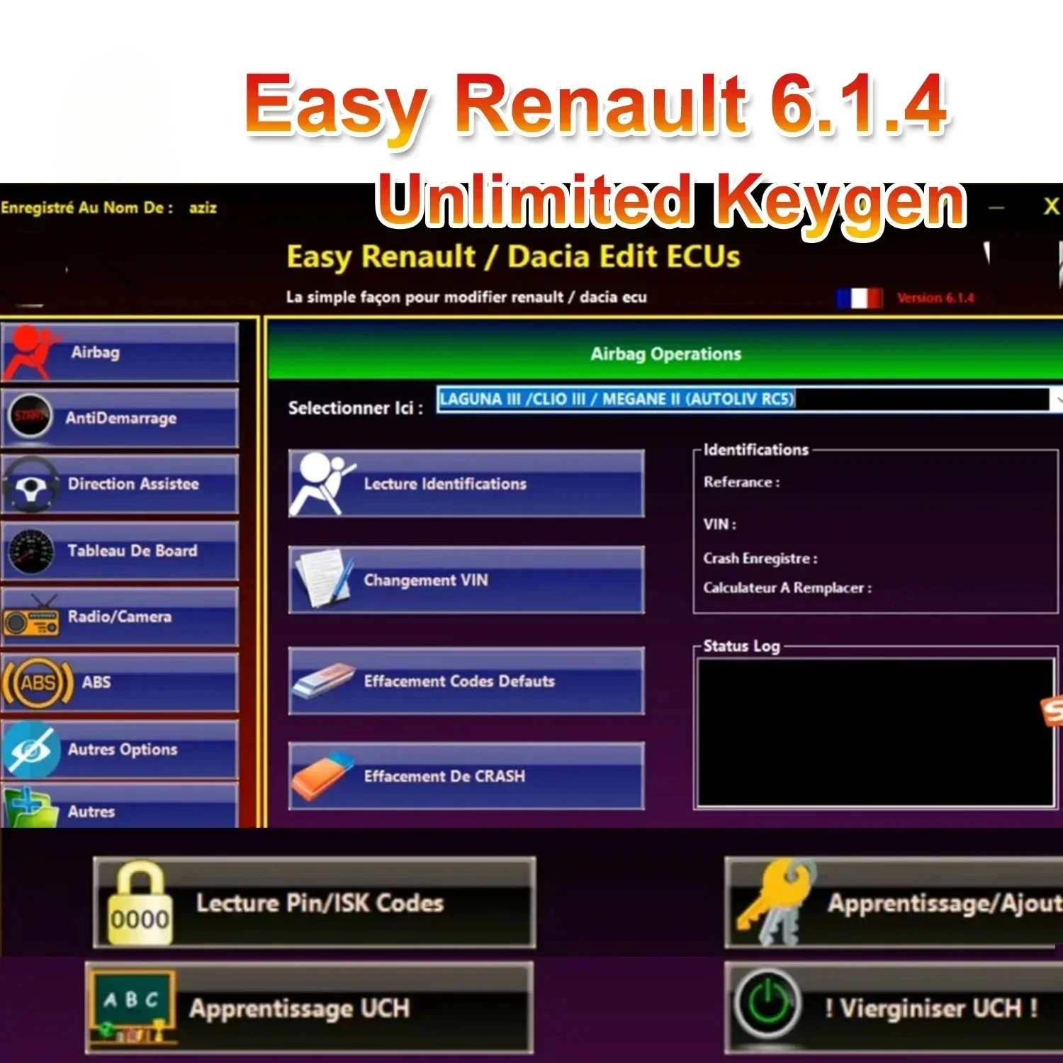Easy Renault 6.1.4 Программное обеспечение для Renault ECU Programmer Clear Crash Airbag Card Keys UCH Cleaner РАБОТА с OBDLink Renolink
Easy Renault 6.1.4 Программное обеспечение для Renault ECU Programmer Clear Crash Airbag Card Keys UCH Cleaner РАБОТА с OBDLink Renolink