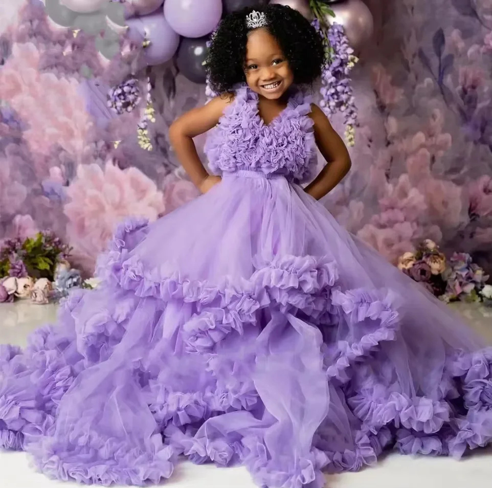 Purple Girls Birthday Party Dresses Customized Ruffles Flower Girl Dresses Baby Kids Ball Gowns for Photo Shoot
Purple Girls Birthday Party Dresses Customized Ruffles Flower Girl Dresses Baby Kids Ball Gowns for Photo Shoot