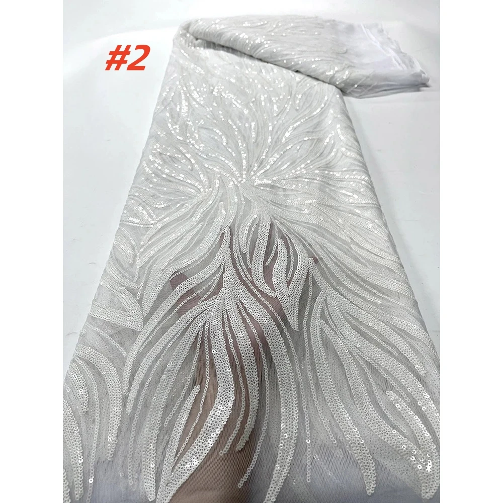 African Mesh Lace Fabric 2026 High Quality Nigerian Luxury Sequins Lace French Tulle Fabric for Party Dresses Women
African Mesh Lace Fabric 2026 High Quality Nigerian Luxury Sequins Lace French Tulle Fabric for Party Dresses Women