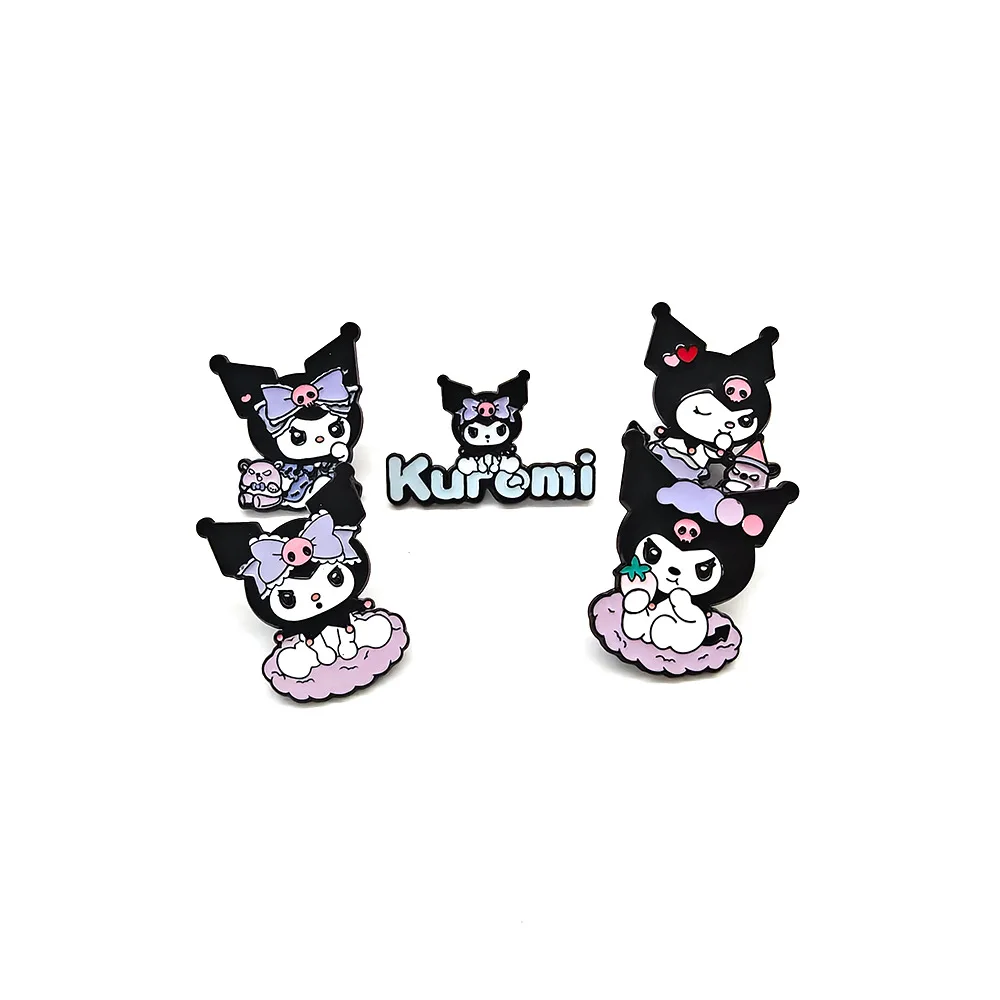 Cartoon Creative Personality Sanrio Metal Brooch Decoration Cute Kuromi Badge Dripping Oil Alloy Brooch Accessories Y2k Fashion
Cartoon Creative Personality Sanrio Metal Brooch Decoration Cute Kuromi Badge Dripping Oil Alloy Brooch Accessories Y2k Fashion