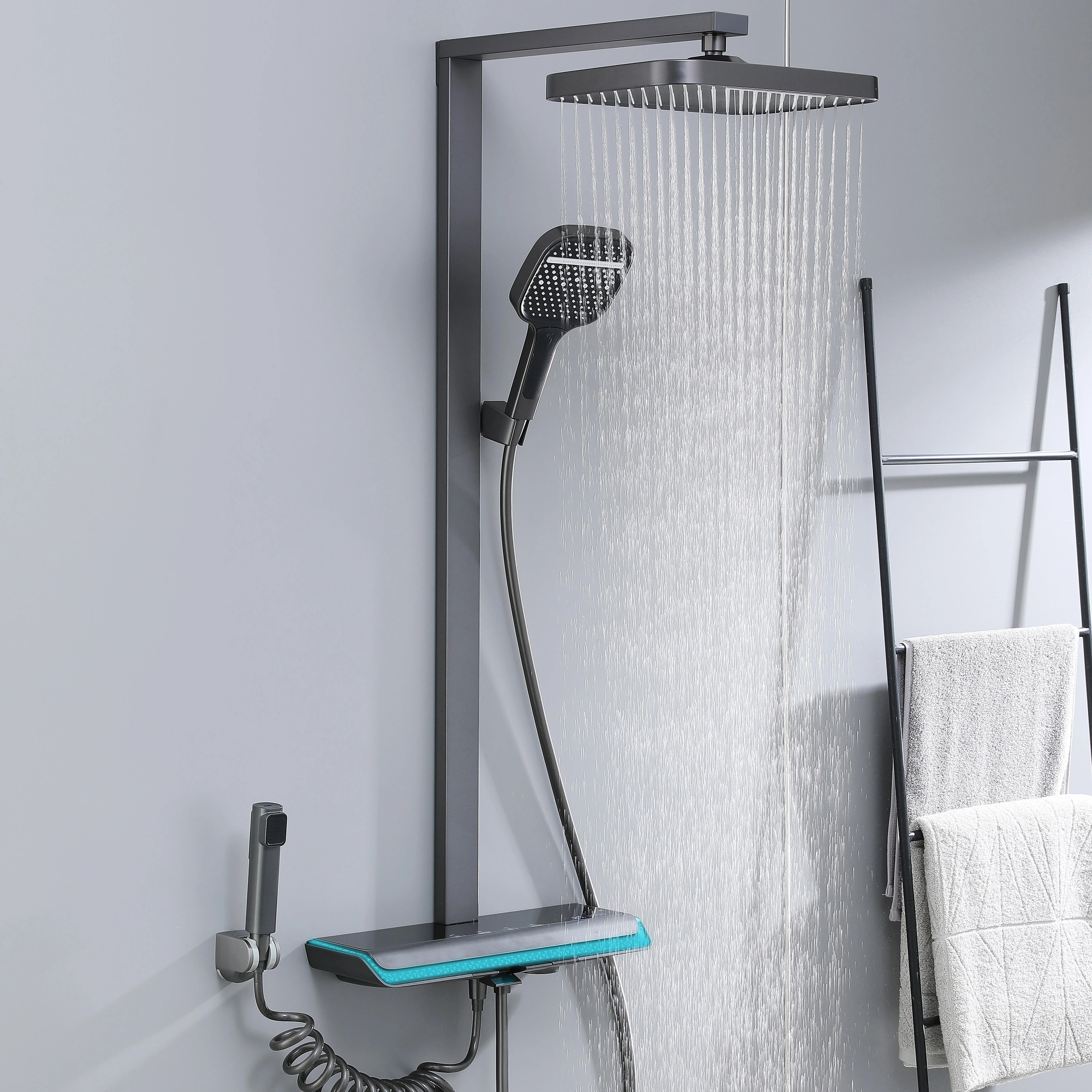 EIOIOL Bathroom LED System Bath & Faucets Smart Rain Ducha Modern Showers Piano Key Thermostatic Head Luxury Shower Set
EIOIOL Bathroom LED System Bath & Faucets Smart Rain Ducha Modern Showers Piano Key Thermostatic Head Luxury Shower Set