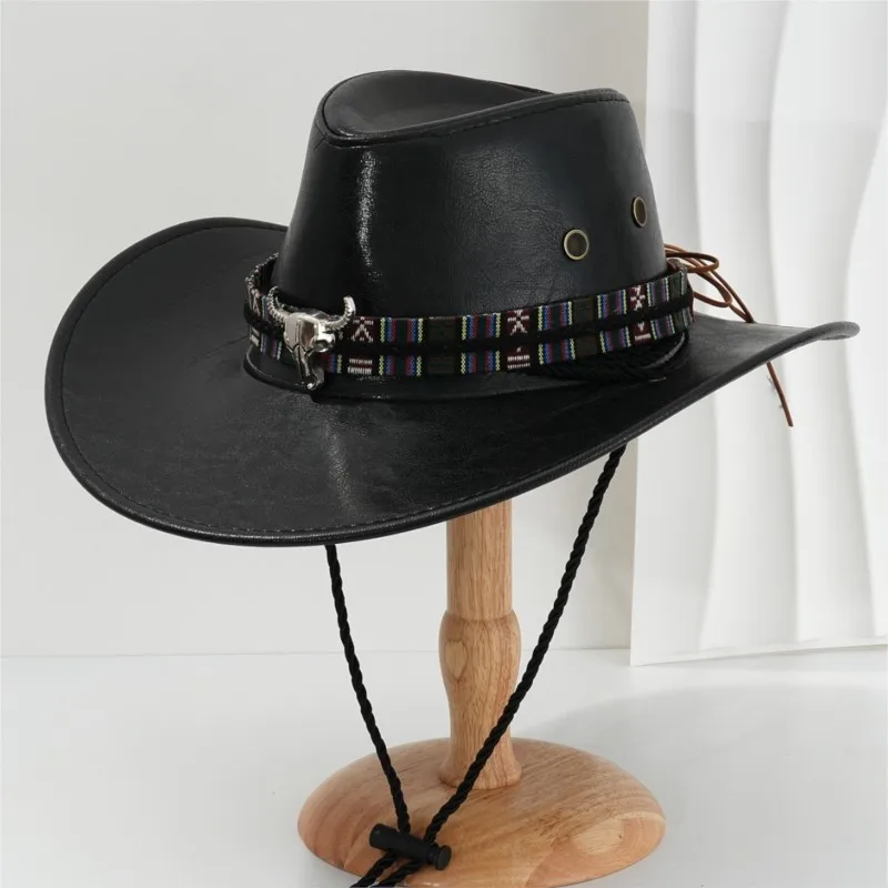 Men's and women's hats with metal colorful woven straps are trendy for street style party
Men's and women's hats with metal colorful woven straps are trendy for street style party