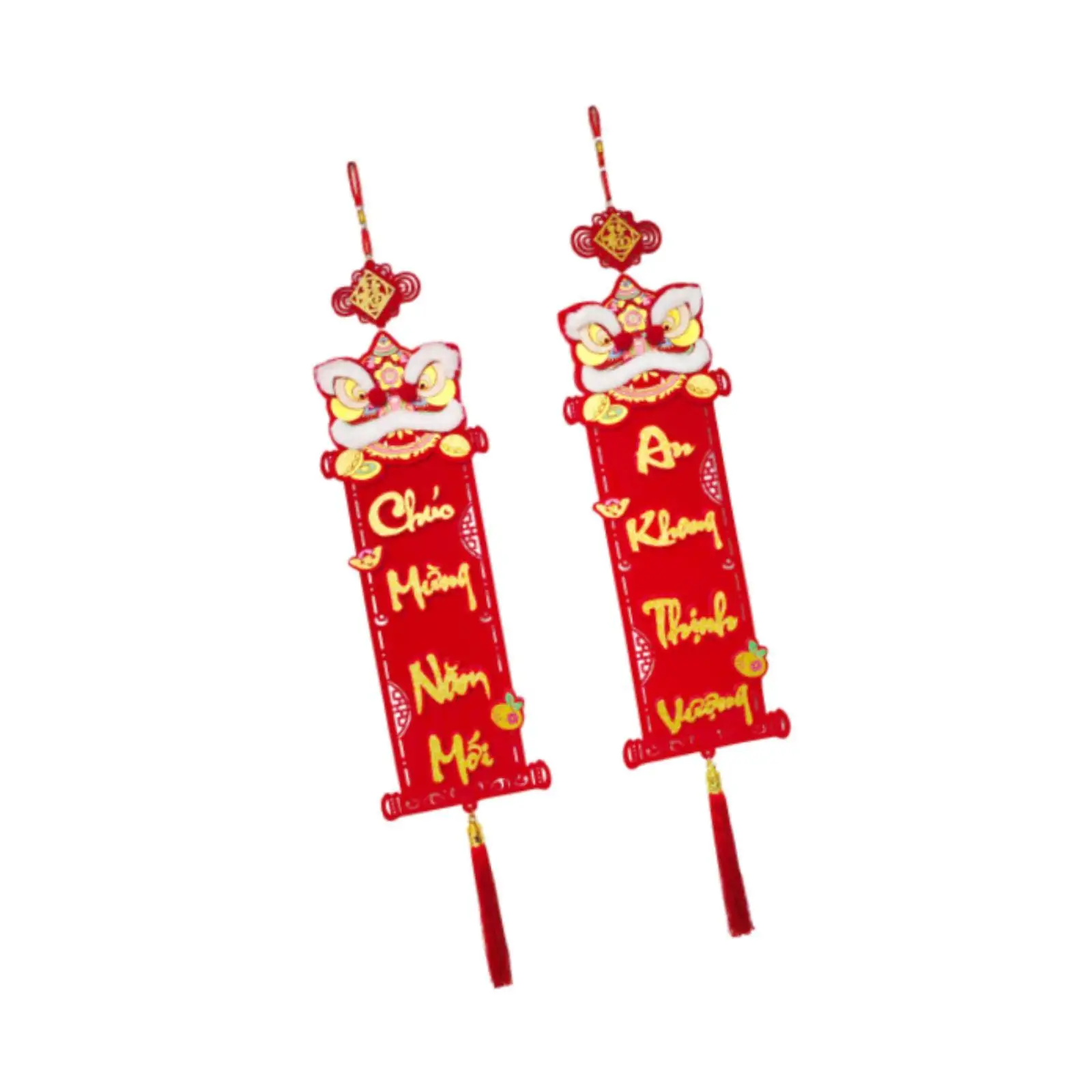 Vietnamese New Year Red Hanging Couplets with Tassel Decorative Blessing Pendant for Window Living Room Home Party Holiday
Vietnamese New Year Red Hanging Couplets with Tassel Decorative Blessing Pendant for Window Living Room Home Party Holiday