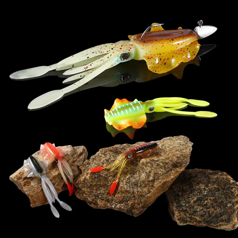 5pcs Bionic Squid Lure Fishing Soft Silicone Trolling Luminous Octopus Skirts UV Jig for Sea Wobbler Winter Bait
5pcs Bionic Squid Lure Fishing Soft Silicone Trolling Luminous Octopus Skirts UV Jig for Sea Wobbler Winter Bait