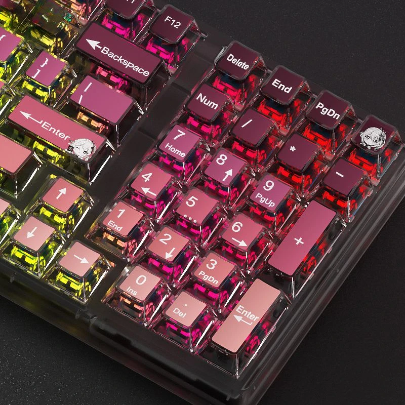 Four-sided transparent keycaps Transparent side transparent custom keyboard caps Original height Double leather milk keycaps
Four-sided transparent keycaps Transparent side transparent custom keyboard caps Original height Double leather milk keycaps