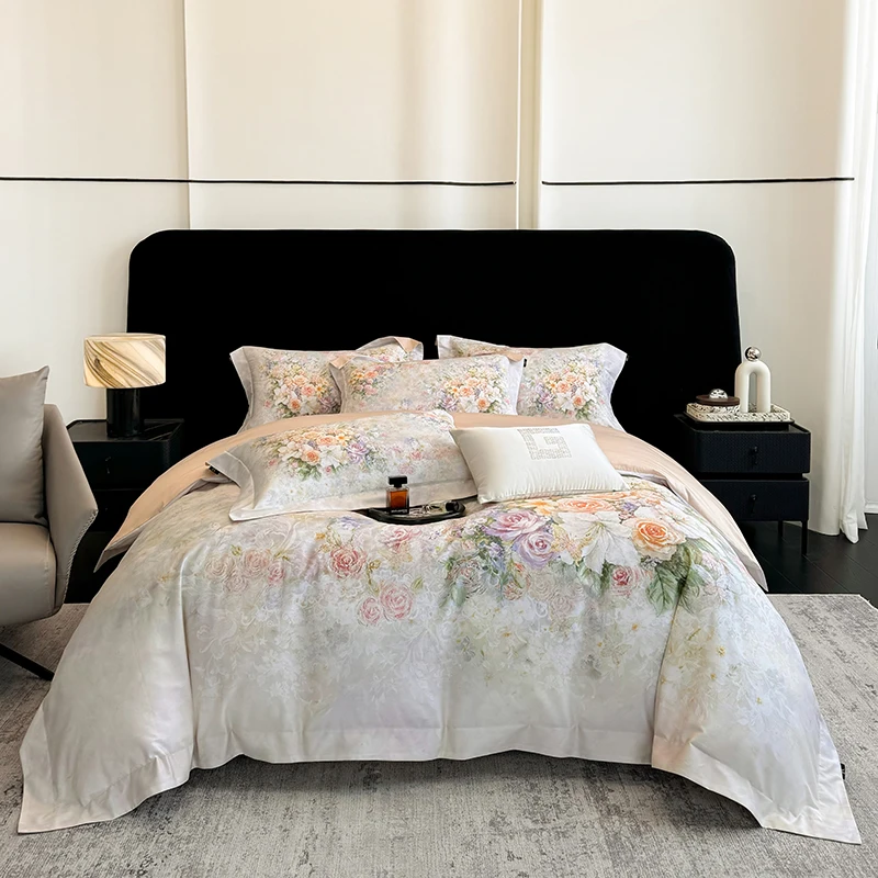 1000TC Egyptian Cotton Blooming Flowers Prints Luxury Queen King Size Bedding Set Duvet Cover Flat/Fitted Sheet Pillowcases 4Pcs
1000TC Egyptian Cotton Blooming Flowers Prints Luxury Queen King Size Bedding Set Duvet Cover Flat/Fitted Sheet Pillowcases 4Pcs