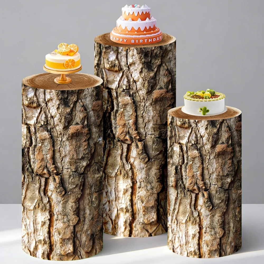 Rustic Tree Trunk Cylinder Pedestal Cover Set Wedding Backdrop Party Decor Baby Shower Birthday Cake Dessert Stand
Rustic Tree Trunk Cylinder Pedestal Cover Set Wedding Backdrop Party Decor Baby Shower Birthday Cake Dessert Stand