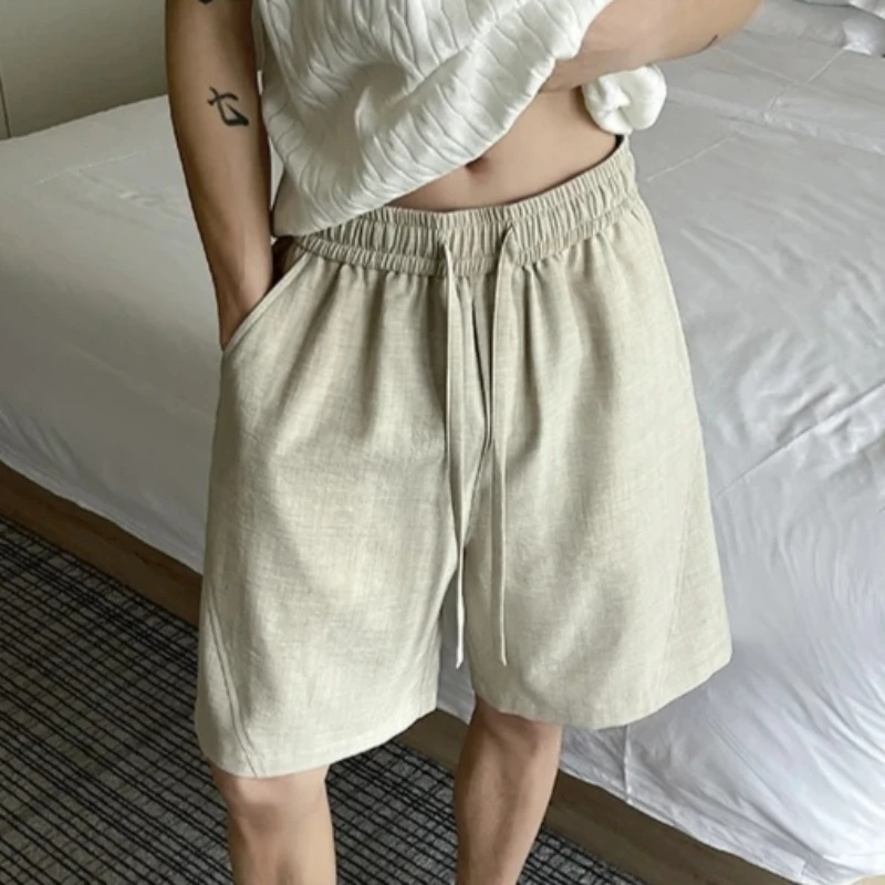 Faux Linen Five-point Pants Men Summer American Thin Loose Breathable Sports Short Pants Men's Casual Home Daily Wear Shorts Man
Faux Linen Five-point Pants Men Summer American Thin Loose Breathable Sports Short Pants Men's Casual Home Daily Wear Shorts Man