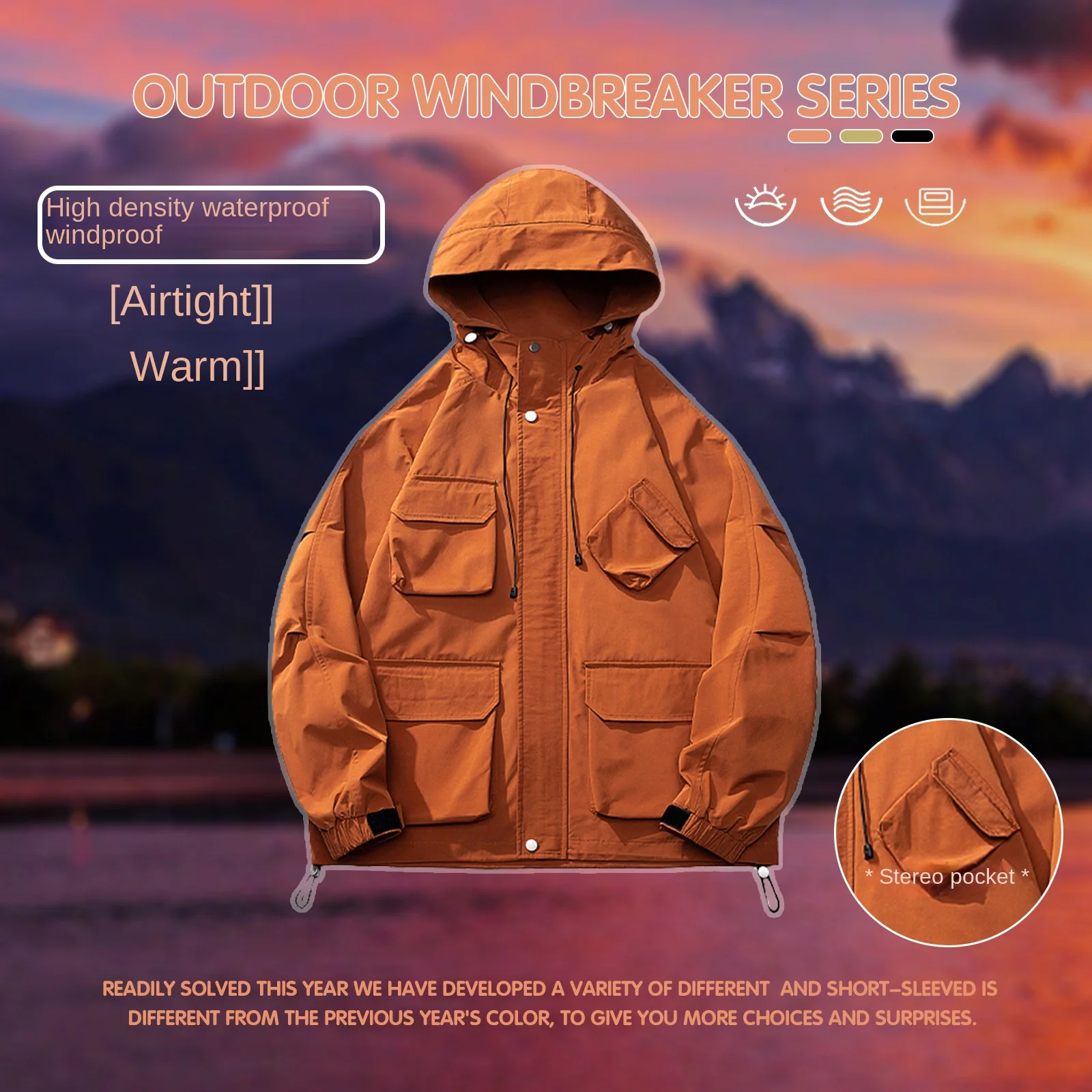 2023 Spring and autumn coat hooded jacket windproof multi-pocket hat windbreaker for men and women outdoor hardshell coat coat
2023 Spring and autumn coat hooded jacket windproof multi-pocket hat windbreaker for men and women outdoor hardshell coat coat