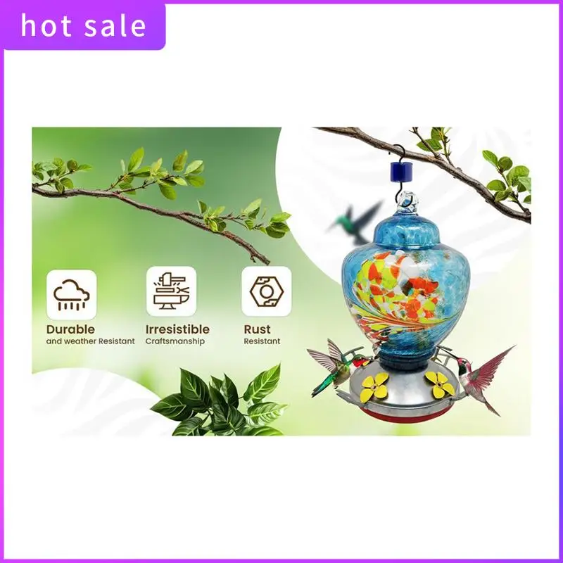 COFA-Garden Bird Feeders For Outdoors Hanging Bird Gifts For Women, Blown Glass Bird Feeder
COFA-Garden Bird Feeders For Outdoors Hanging Bird Gifts For Women, Blown Glass Bird Feeder