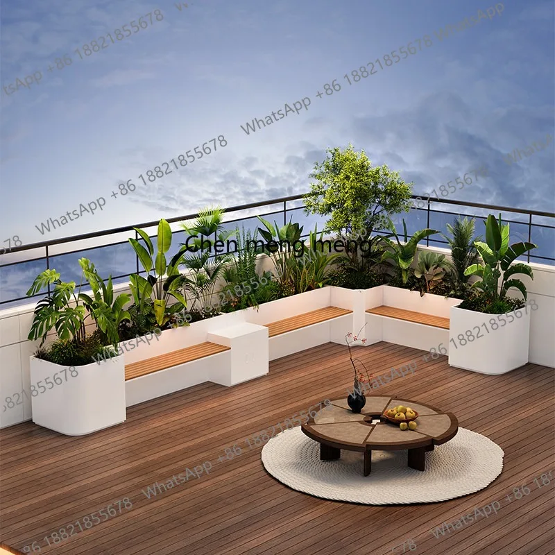 Nordic Creative Outdoor Flower Box Seat Modern Design Courtyard Terrace Stainless Steel Booth Garden Furniture Muebles
Nordic Creative Outdoor Flower Box Seat Modern Design Courtyard Terrace Stainless Steel Booth Garden Furniture Muebles