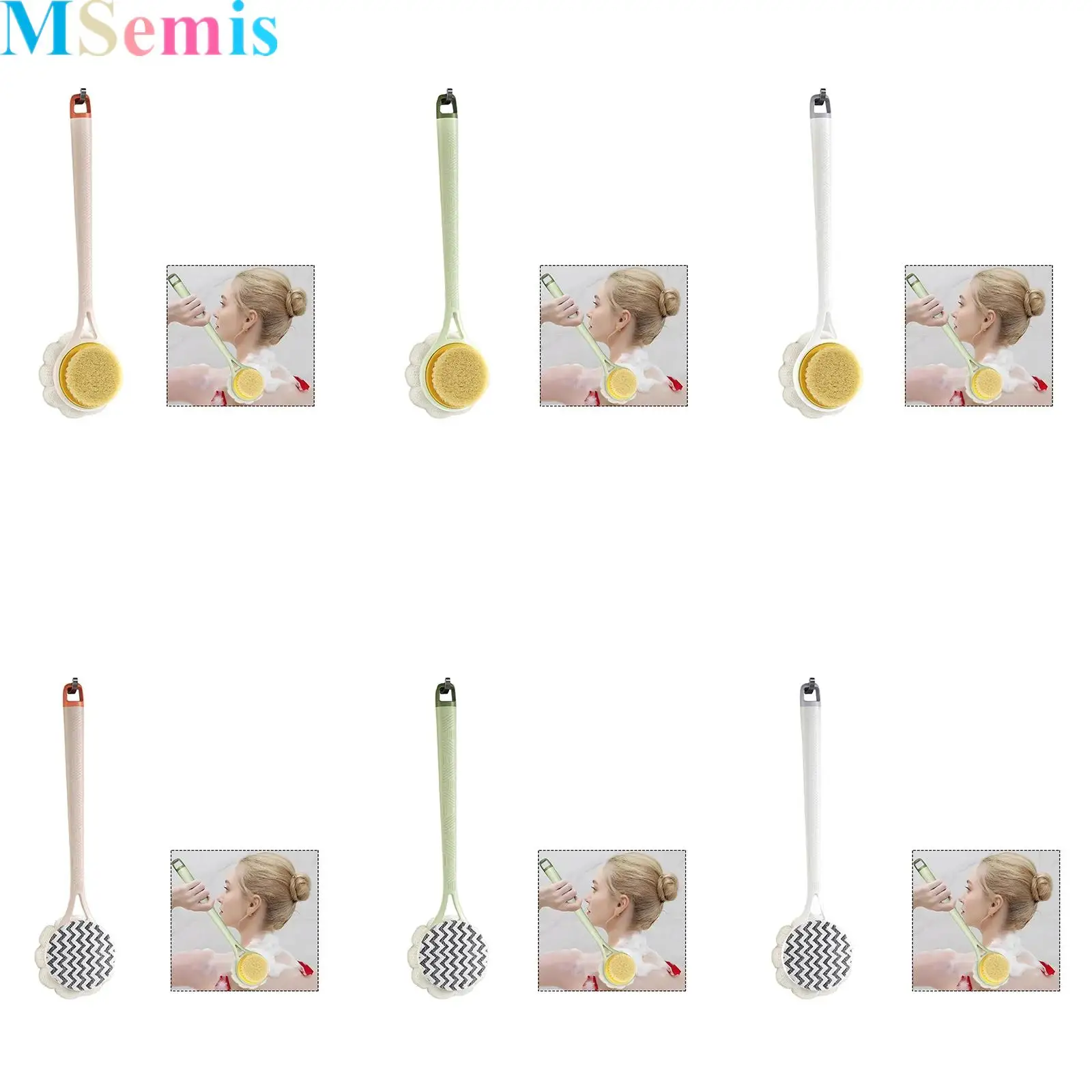 Home Long-handle Soft Bath Shower Back Scrubber Two Sides Shower Body Brush for Women Men Skin Exfoliating Bath Massage
Home Long-handle Soft Bath Shower Back Scrubber Two Sides Shower Body Brush for Women Men Skin Exfoliating Bath Massage