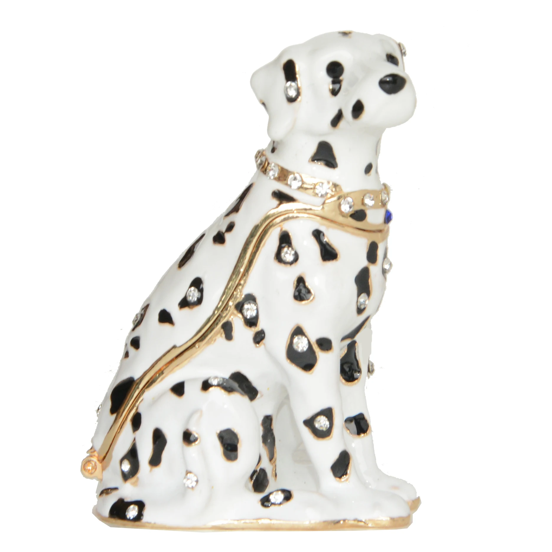 Jeweled Dalmatian Enameled Trinket Box Puppy Dog Figurine Metal Decoration Novelty Gifts
Jeweled Dalmatian Enameled Trinket Box Puppy Dog Figurine Metal Decoration Novelty Gifts