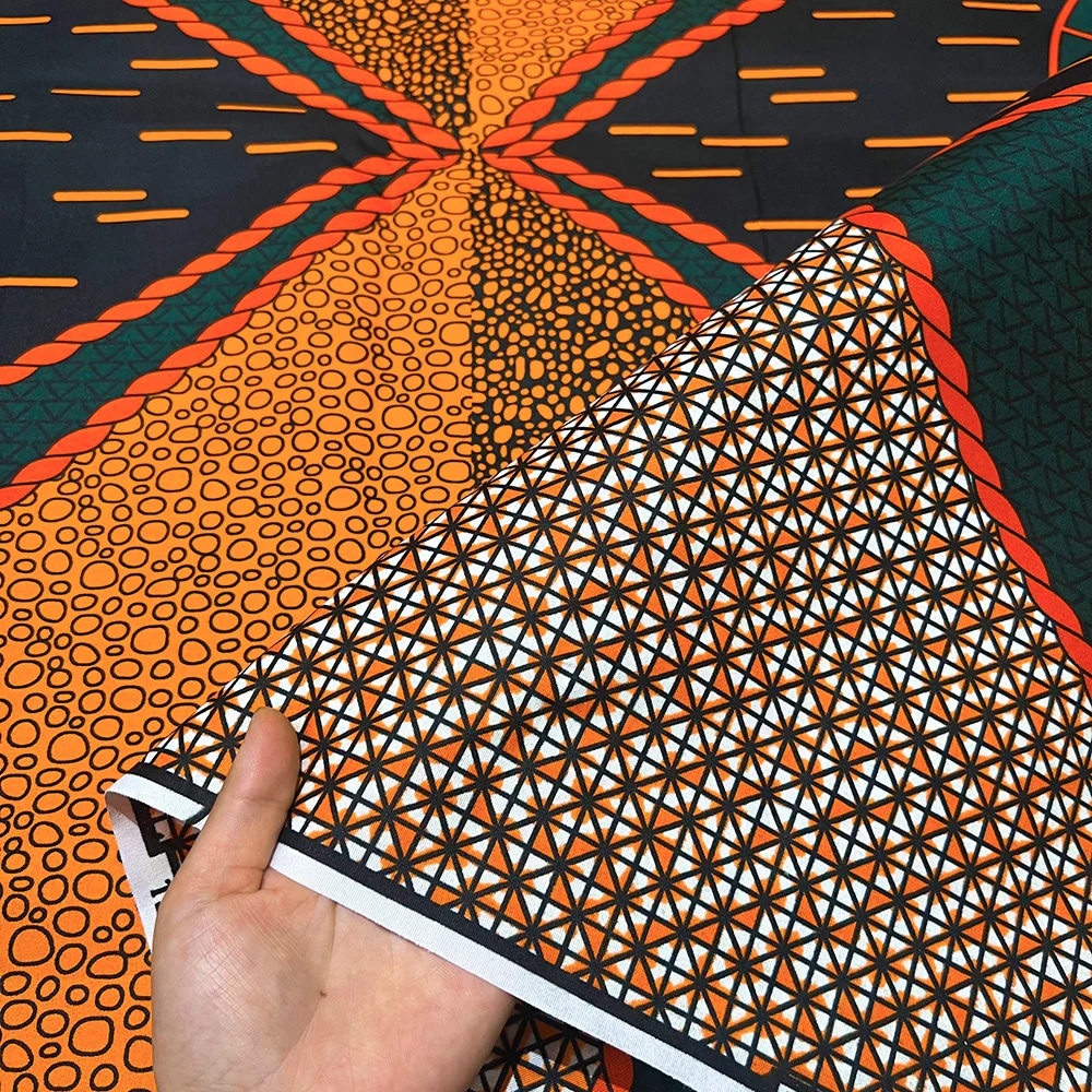 1pc 6 yards Fabric 5.48meter African Wax Fabric,Ghana Kente Design African Printed Wax Fabric Nigeria Ankara Kitenge Pagnes
1pc 6 yards Fabric 5.48meter African Wax Fabric,Ghana Kente Design African Printed Wax Fabric Nigeria Ankara Kitenge Pagnes