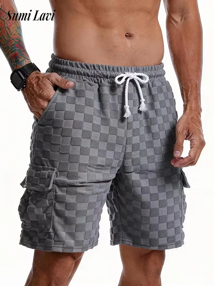 Daily Leisure Mens Multi Pocket Cargo Shorts Streetwear Fashion Plaid Jacquard Textured Shorts Men Summer Vintage Lace-up Shorts
Daily Leisure Mens Multi Pocket Cargo Shorts Streetwear Fashion Plaid Jacquard Textured Shorts Men Summer Vintage Lace-up Shorts