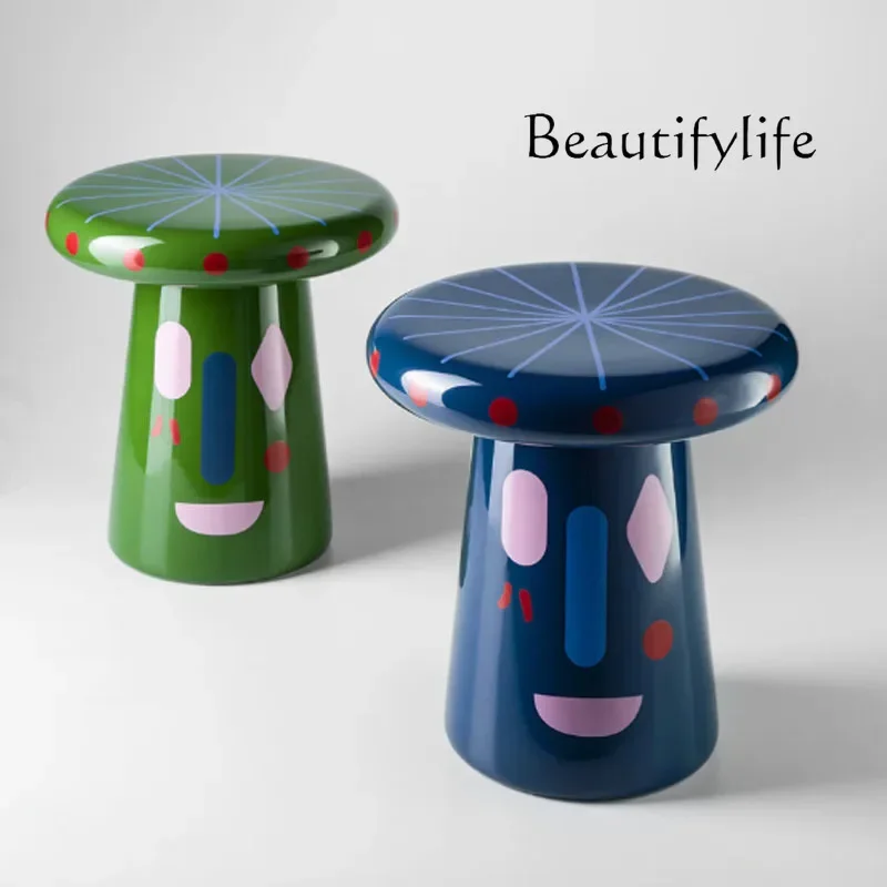 X Nordic Designer Living Room Sofa Bedroom Side Few Round Fiberglass Mushroom Stool Stainless Steel Electroplated Coffee Table
X Nordic Designer Living Room Sofa Bedroom Side Few Round Fiberglass Mushroom Stool Stainless Steel Electroplated Coffee Table