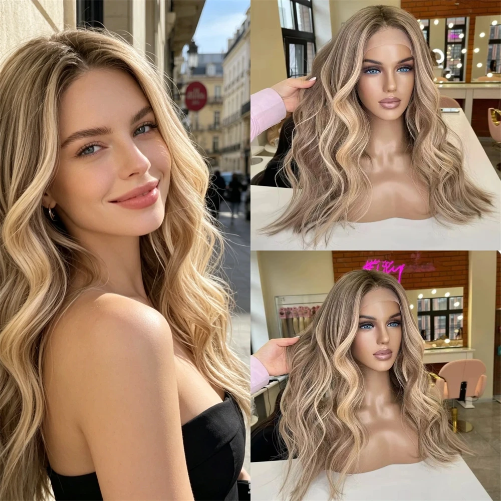 New In 13x4 Ombre Blonde Brown Balayage Heat Friendly Synthetic Wig Soft Long Body Wave Wig 150% Density Wig Party Daily Cosplay
New In 13x4 Ombre Blonde Brown Balayage Heat Friendly Synthetic Wig Soft Long Body Wave Wig 150% Density Wig Party Daily Cosplay