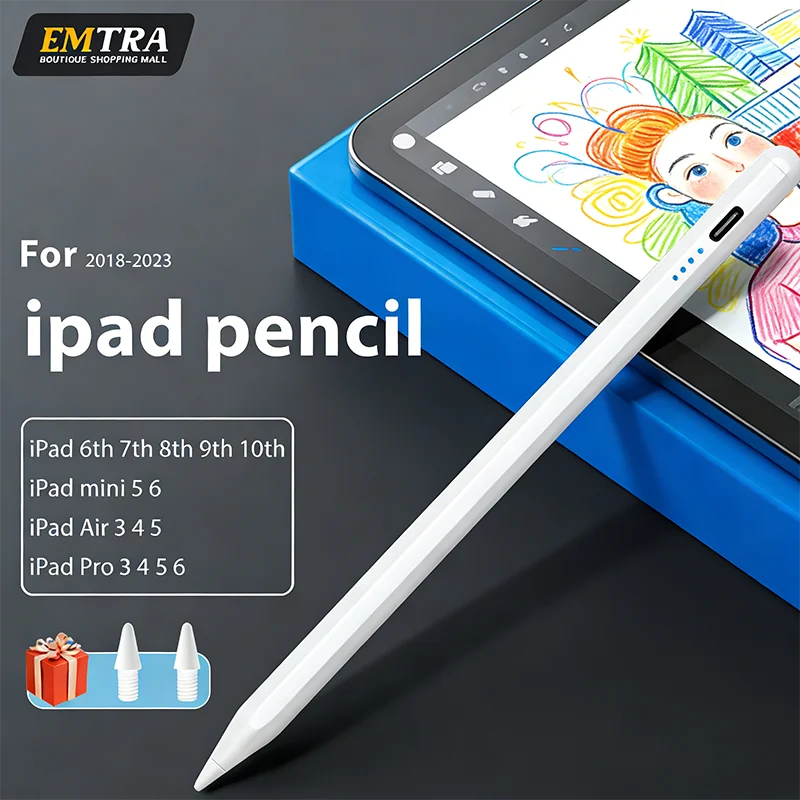 for Apple iPad Palm Rejection Power Display For iPad Pencil Accessories 2022 2021 2020 2019 2018 Pro Air Mini Stylus Touch Pen
for Apple iPad Palm Rejection Power Display For iPad Pencil Accessories 2022 2021 2020 2019 2018 Pro Air Mini Stylus Touch Pen