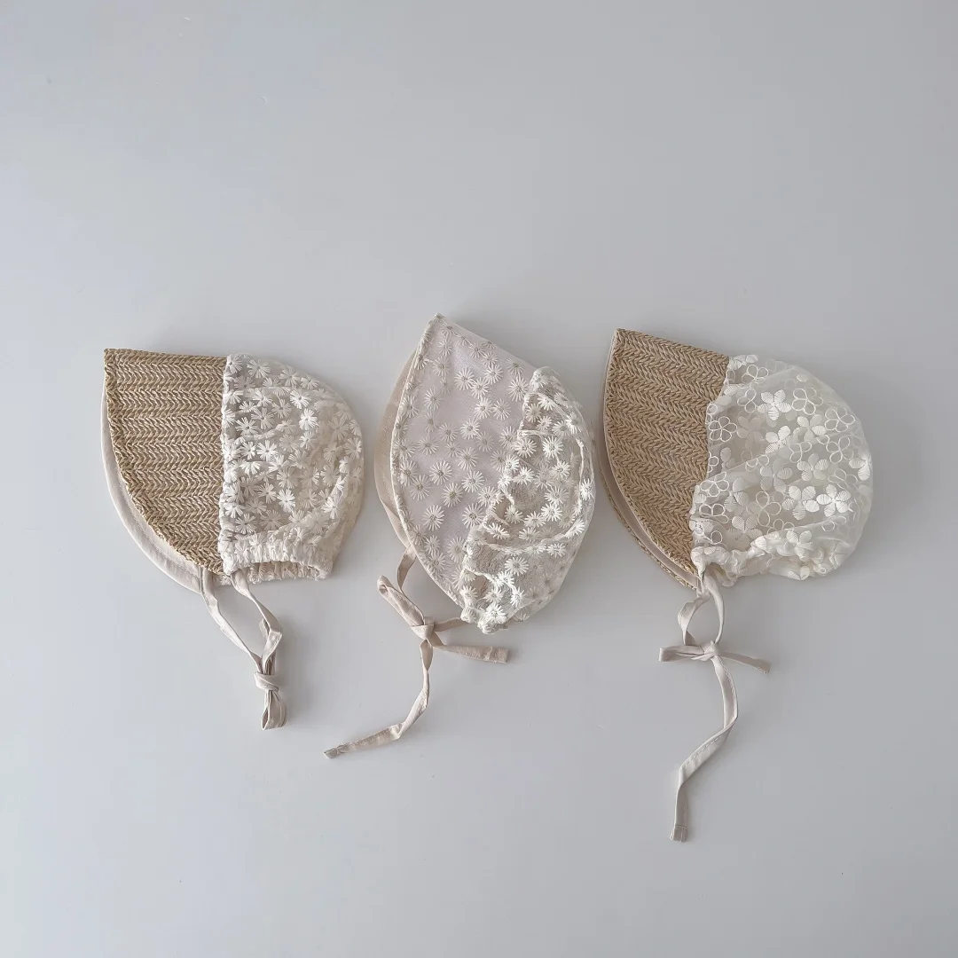 Baby Lace Bonnet Hat for Newborn Girls Cotton Blend Sun Hat Big Brim Straw Toddler Floral Pearl Trim Spring Summer Photo Prop
Baby Lace Bonnet Hat for Newborn Girls Cotton Blend Sun Hat Big Brim Straw Toddler Floral Pearl Trim Spring Summer Photo Prop