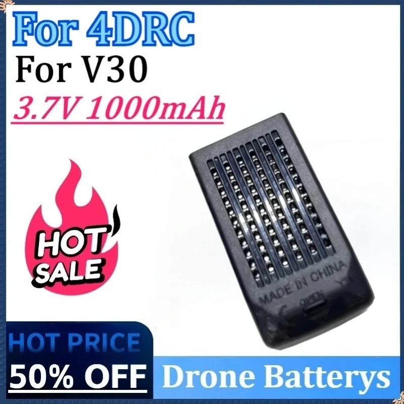 Newly Upgraded 3.7V 1000mAh Mini Replacement Drone Battery for 4DRC V30 RC Quadcopter Battery Accessory Parts High Quality
Newly Upgraded 3.7V 1000mAh Mini Replacement Drone Battery for 4DRC V30 RC Quadcopter Battery Accessory Parts High Quality