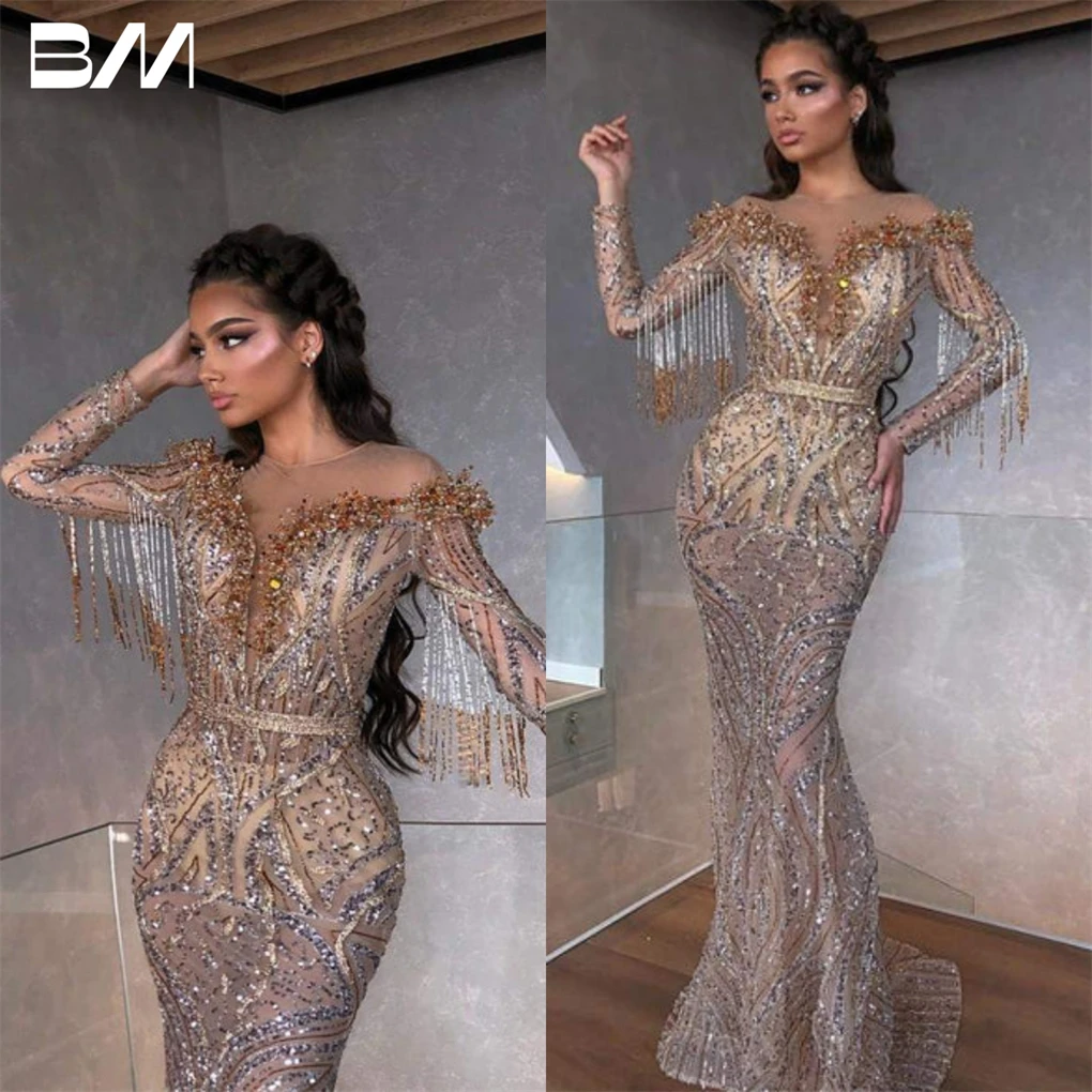 Luxury Beaded Tassel Prom Dress Sequined Evening Gown Gold Pattern Women Formal Occasion Dress Vestidos De Gala
Luxury Beaded Tassel Prom Dress Sequined Evening Gown Gold Pattern Women Formal Occasion Dress Vestidos De Gala