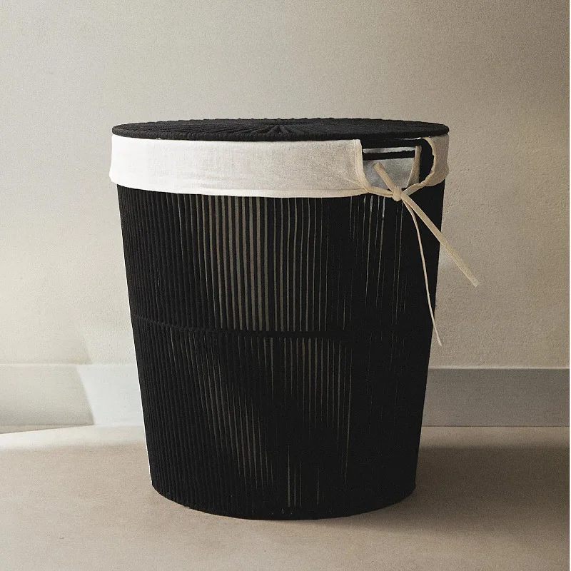 Manufacturers supply household cotton rope woven children's toys sundries dirty clothes storage basket with lid lined dirty clot
Manufacturers supply household cotton rope woven children's toys sundries dirty clothes storage basket with lid lined dirty clot
